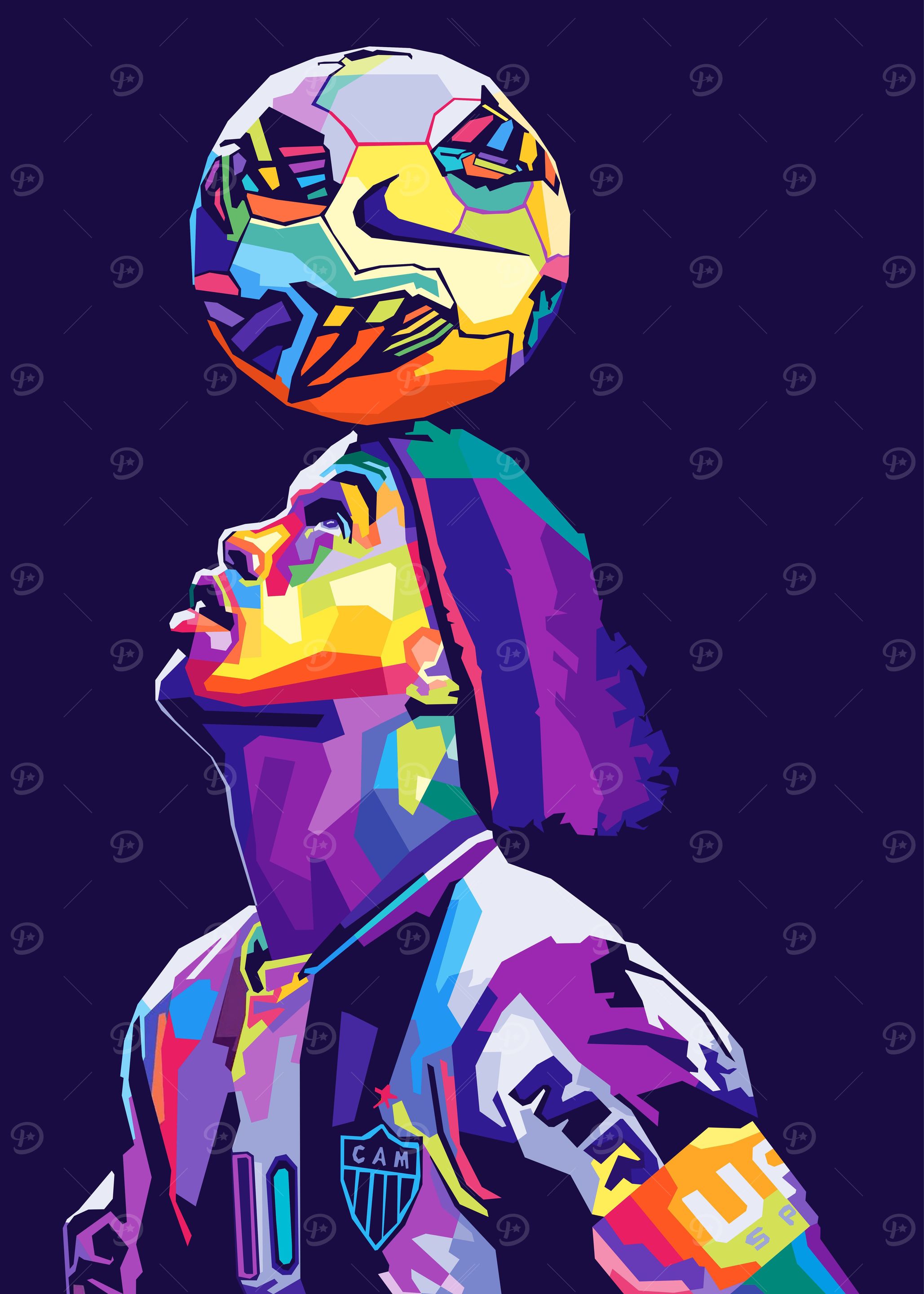 Ronaldinho Pop art