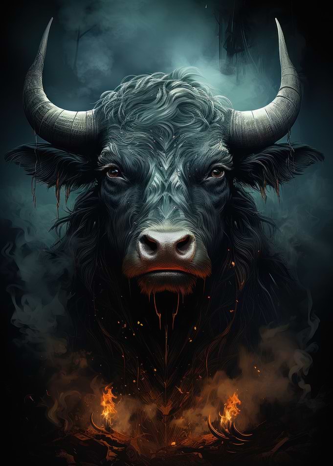 Bull portrait