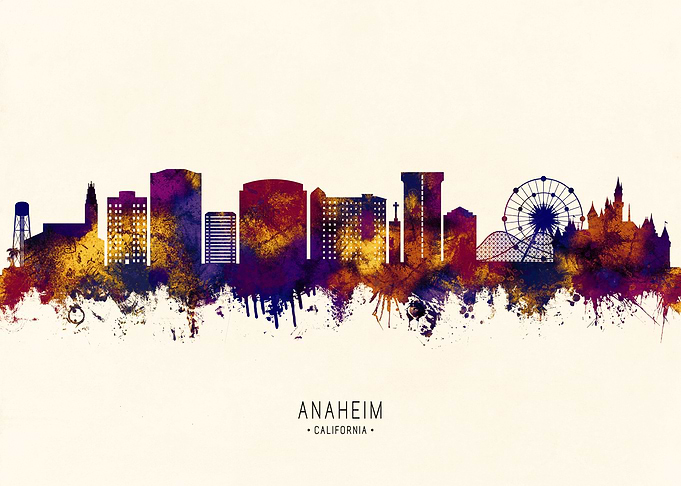 Anaheim California Skyline