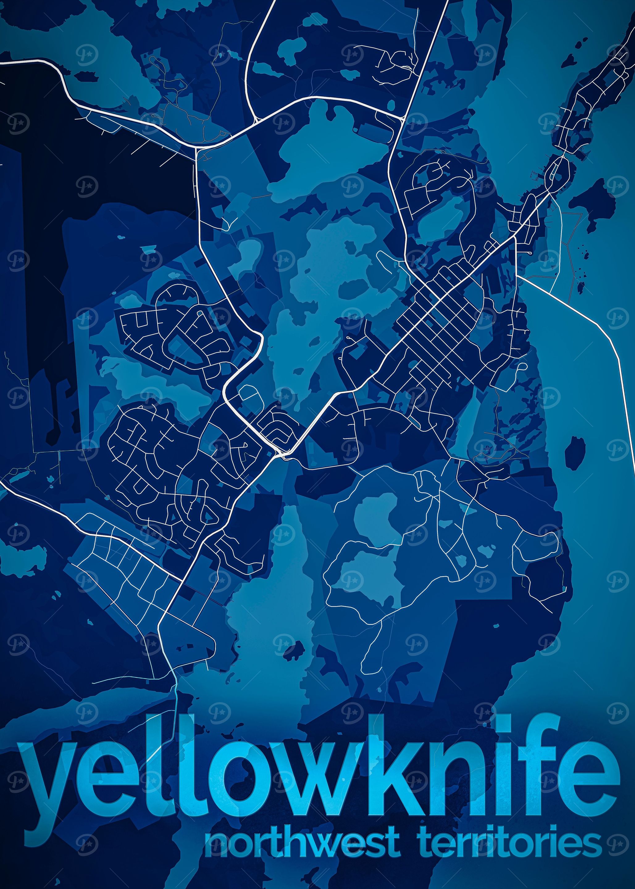 Yellowknife Street Map