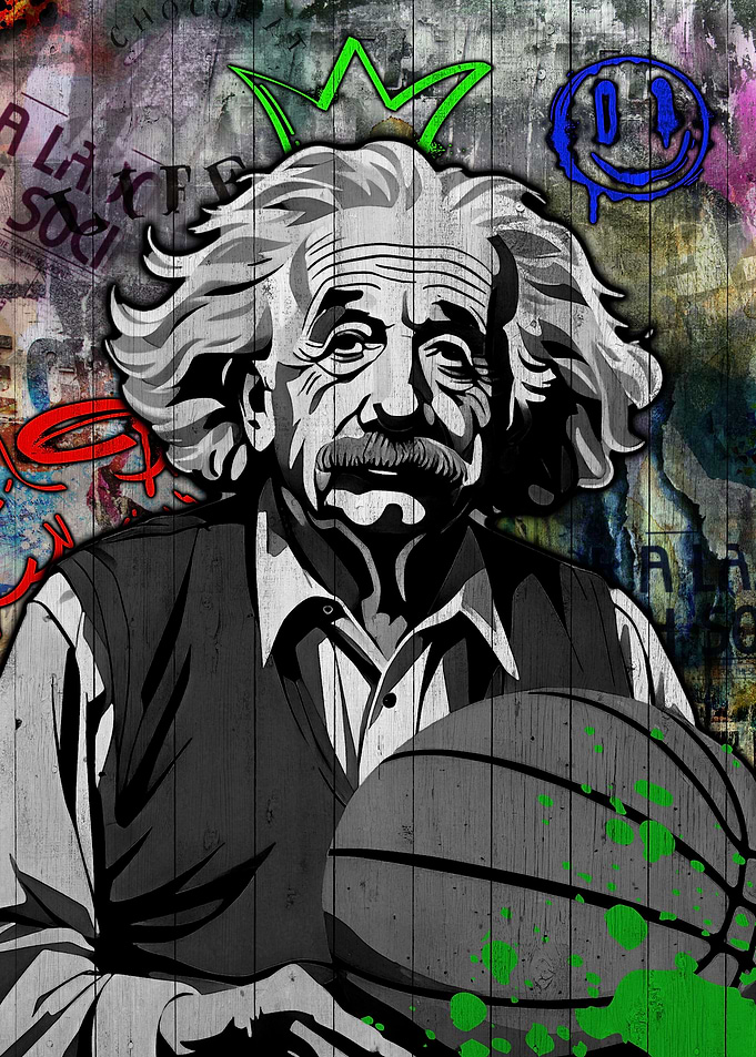 pop art Albert Einstein