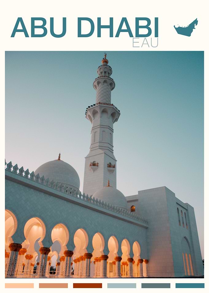 ABU DHABI TRAVEL POSTER