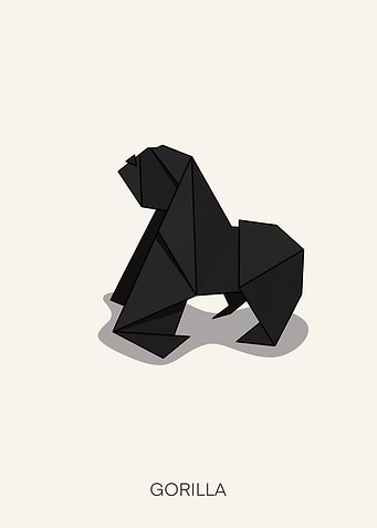 Gorilla origami