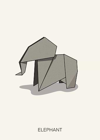 Elephant origami