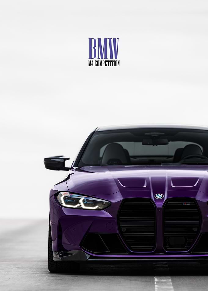 purple bmw