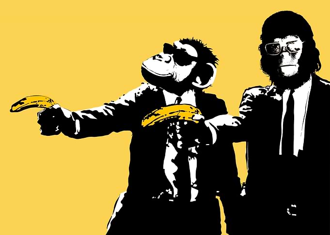 cool monkey art