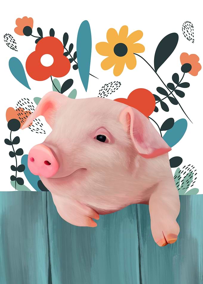 Cute Little Piglet