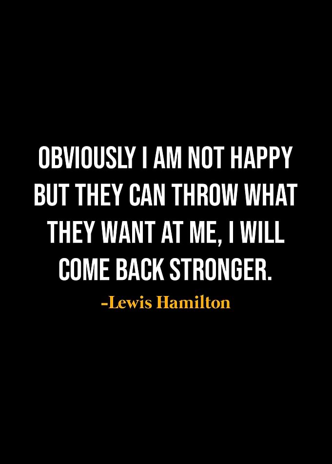 Lewis Hamilton Quotes