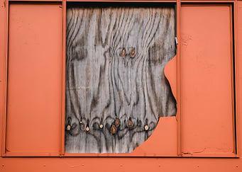 orange colour and wood