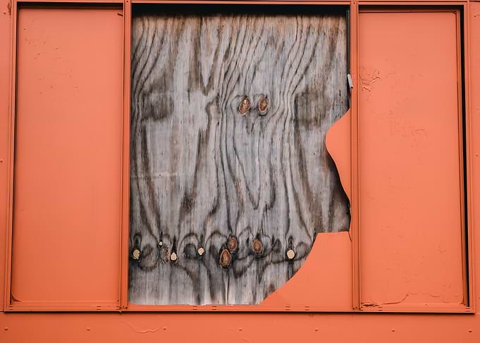 orange colour and wood