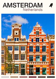AMSTERDAM TRAVEL POSTER