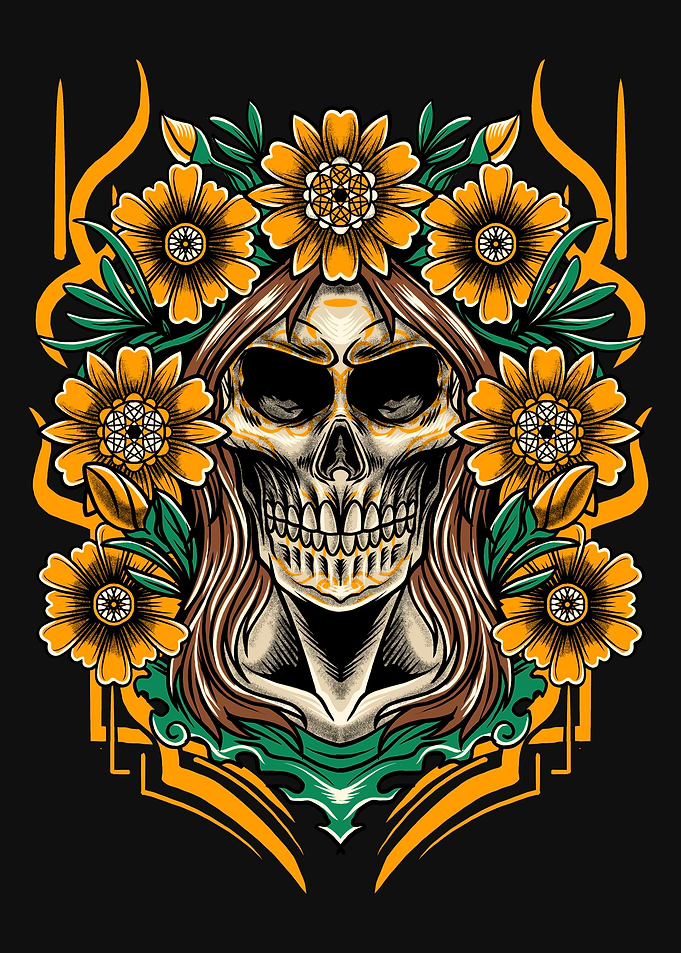 Dia De Los Muertos Skull