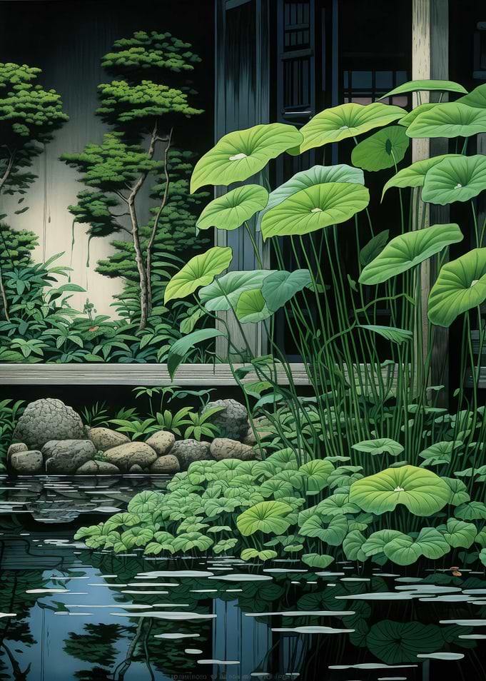Floral Japanese Painting