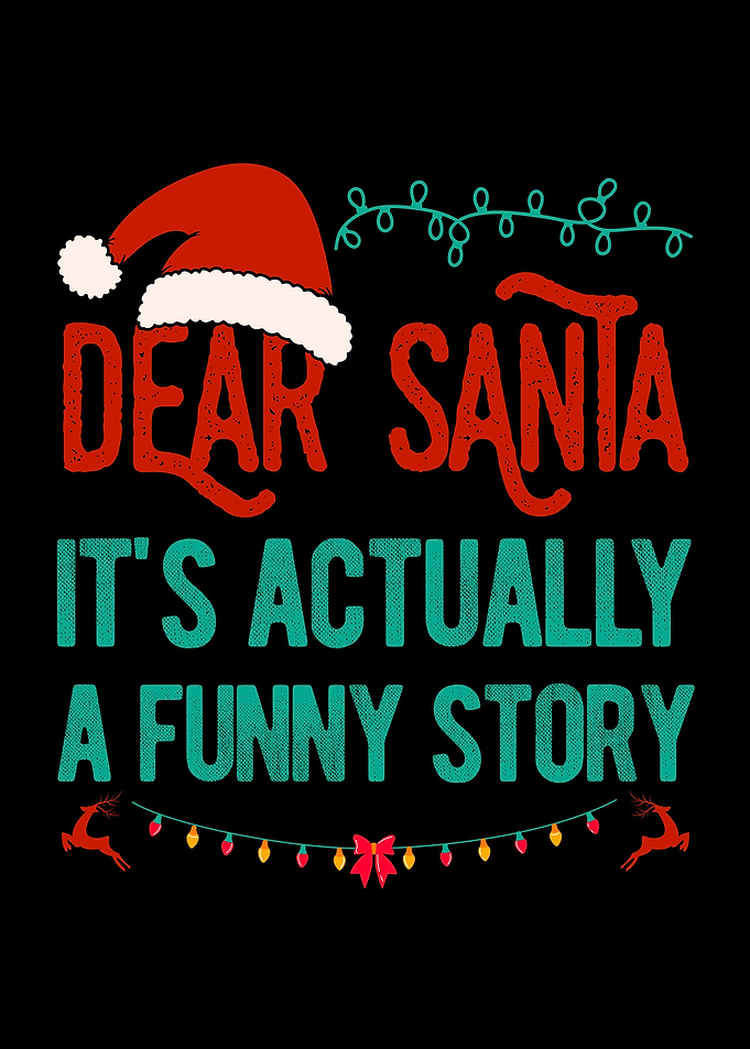 Dear Santa Funny Christmas