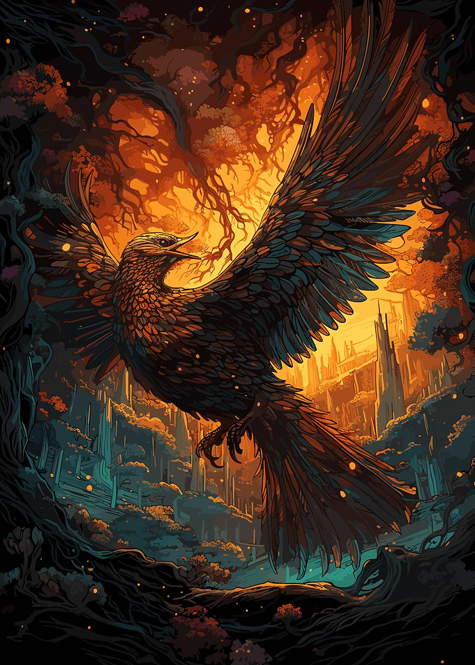 Radiant Gold Phoenix