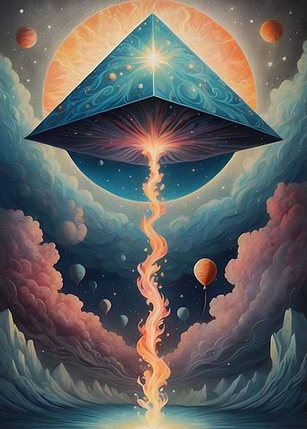 illustration astral card