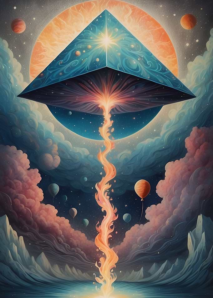 illustration astral card
