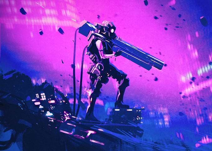 Futuristic Soldier Cyber
