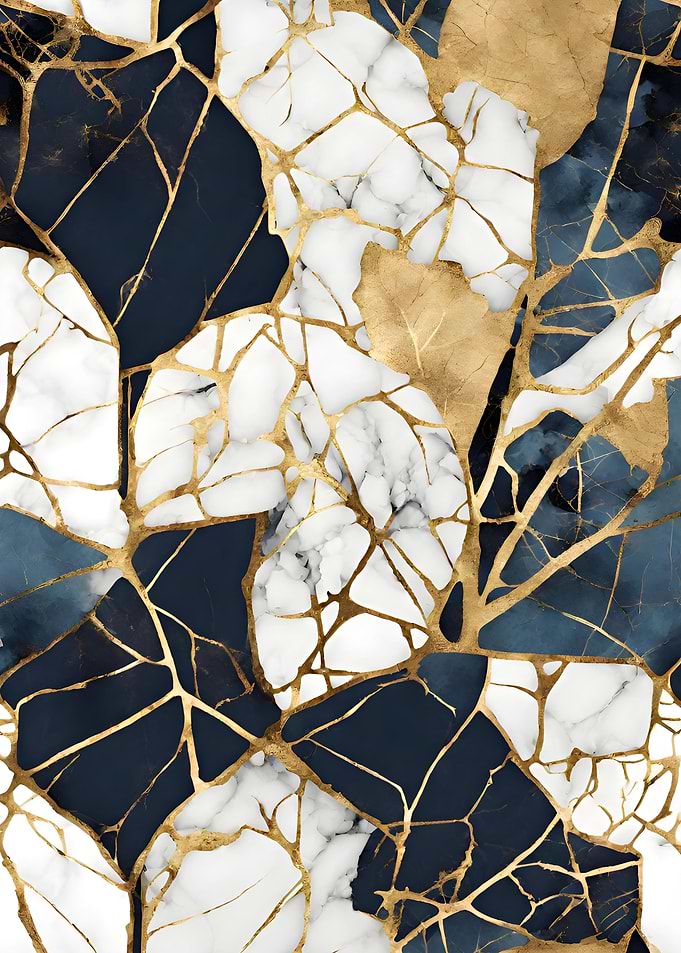 Abstract Botanic Kintsugi