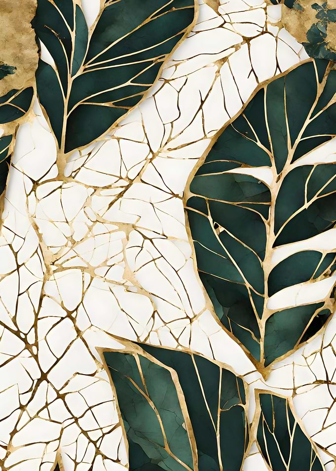 Abstract Botanic Kintsugi