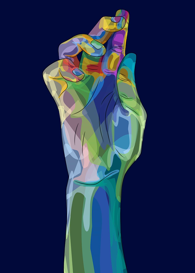 hand pop art