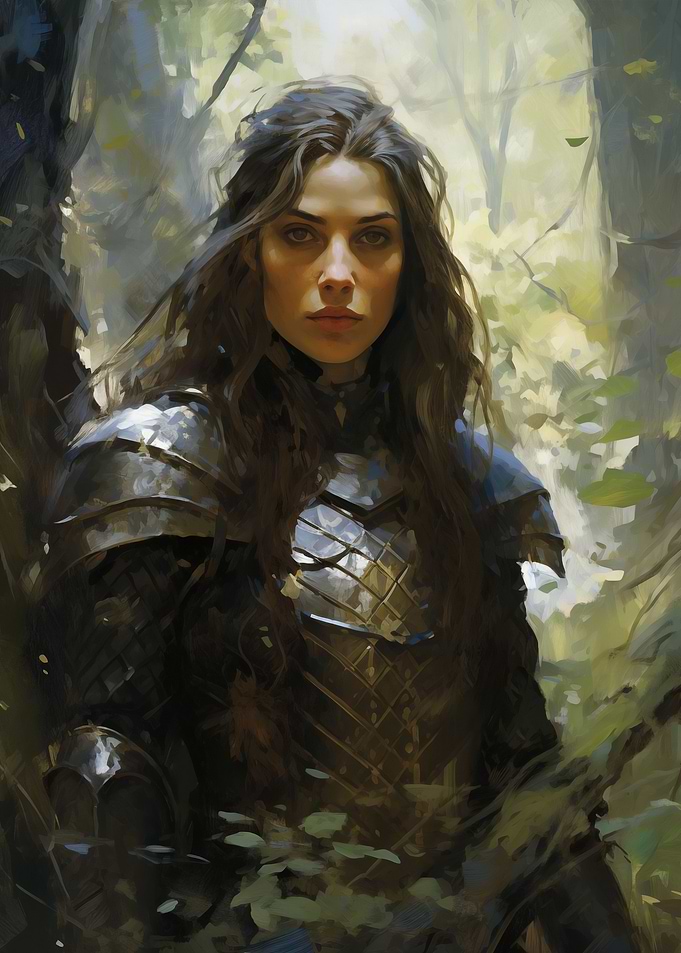 Female Knight Fantasy Art