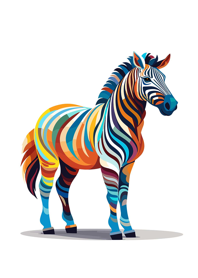 Zebra Animal Pop Art