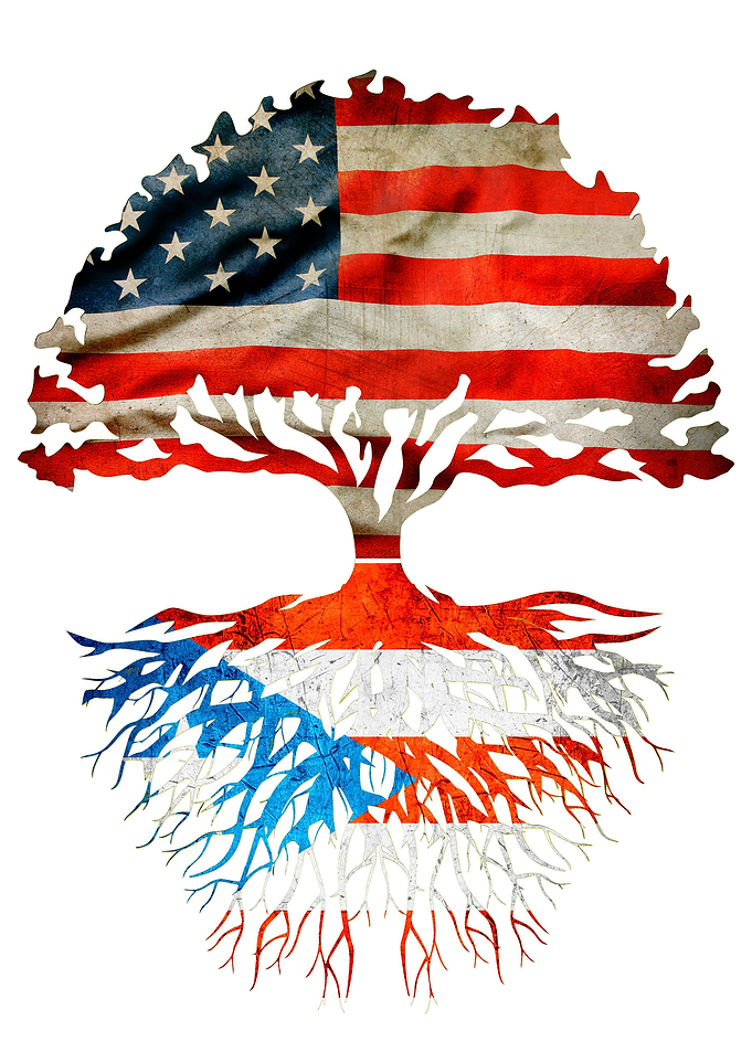 American grown tree flag