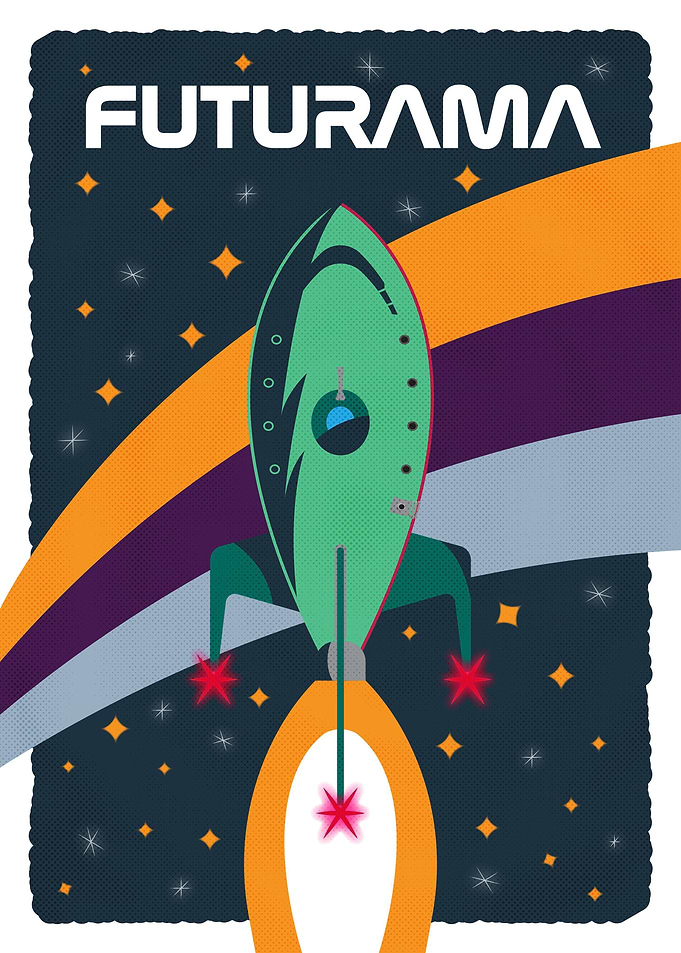 Futurama Vintage Poster