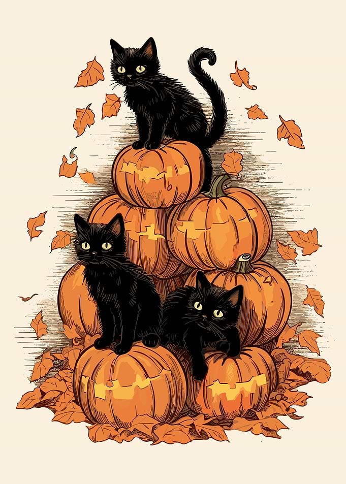 Halloween Black Cat