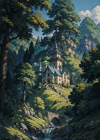 Anime Blue Castle