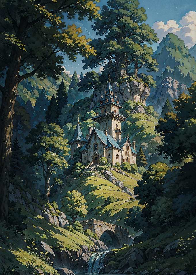 Anime Blue Castle