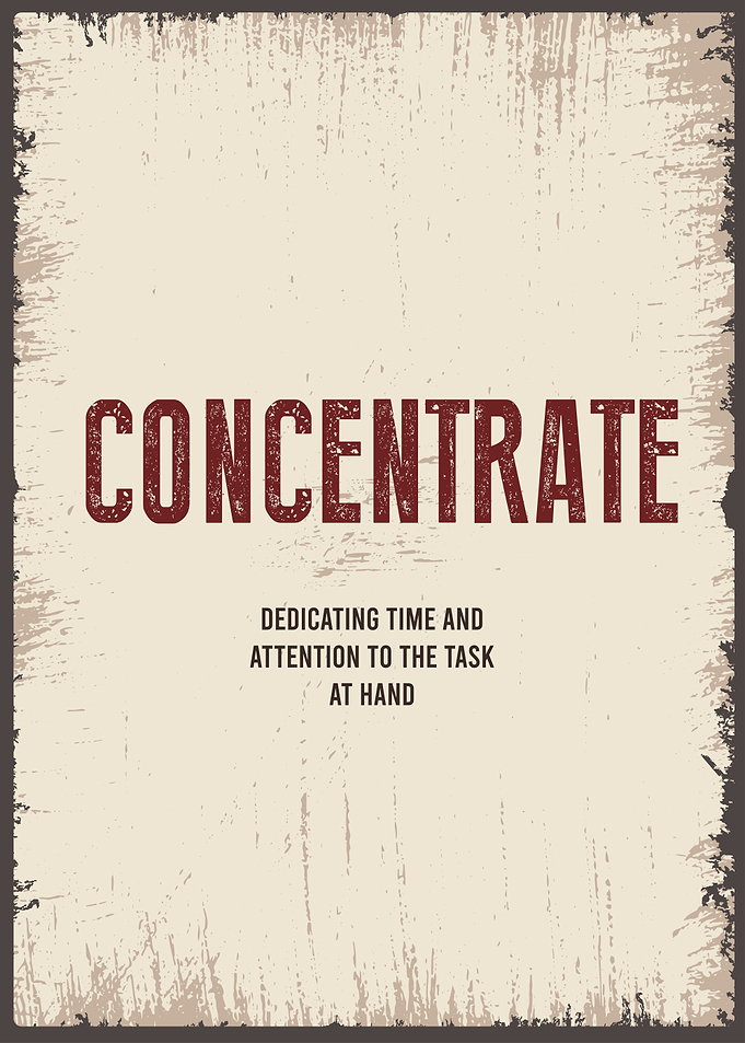 concentrate