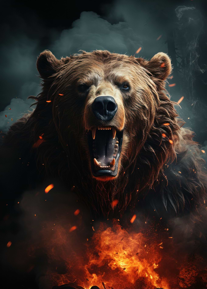 Angry bear