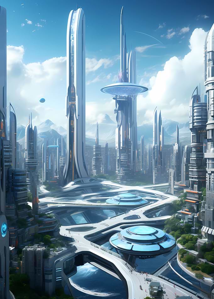 Epic Futuristic Cityscape