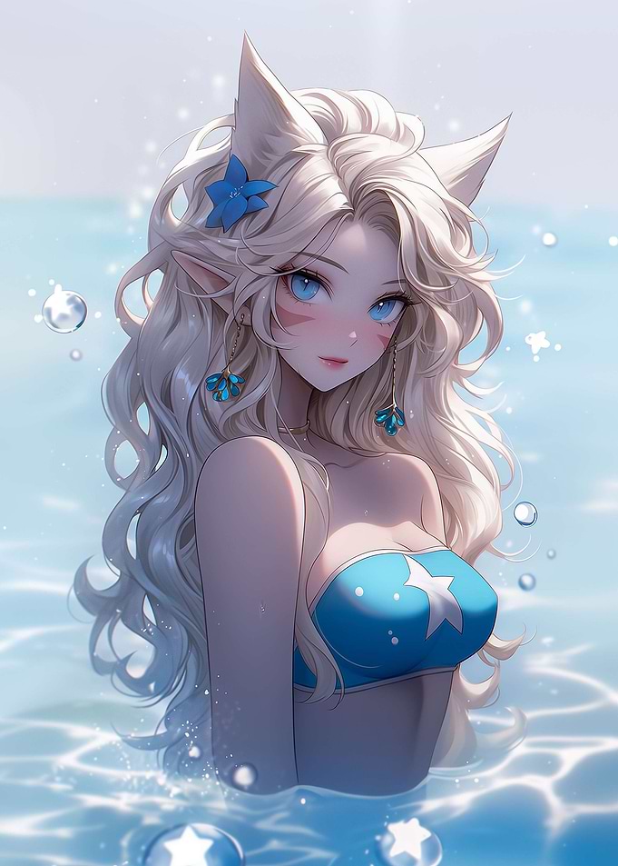 Cute Anime Catgirl