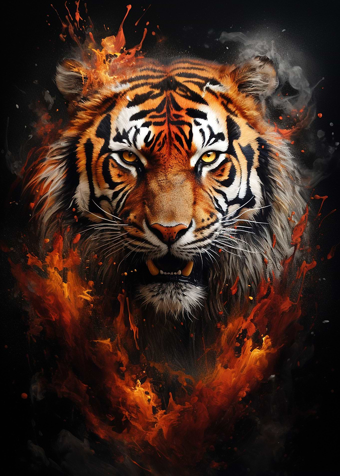 Powder Splash Tiger