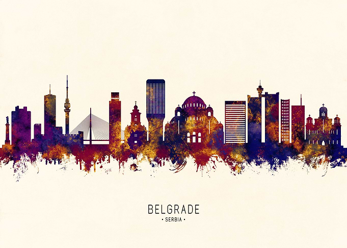 Belgrade Serbia Skyline