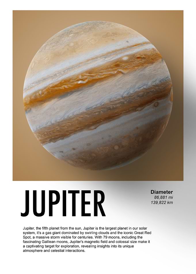 The planet Jupiter