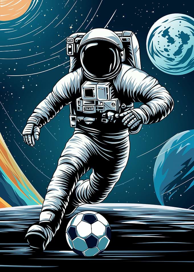 Astronaut and Ball