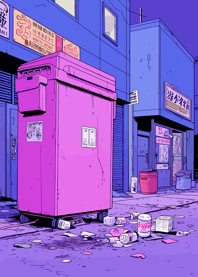Trash Lofi Pink Retro