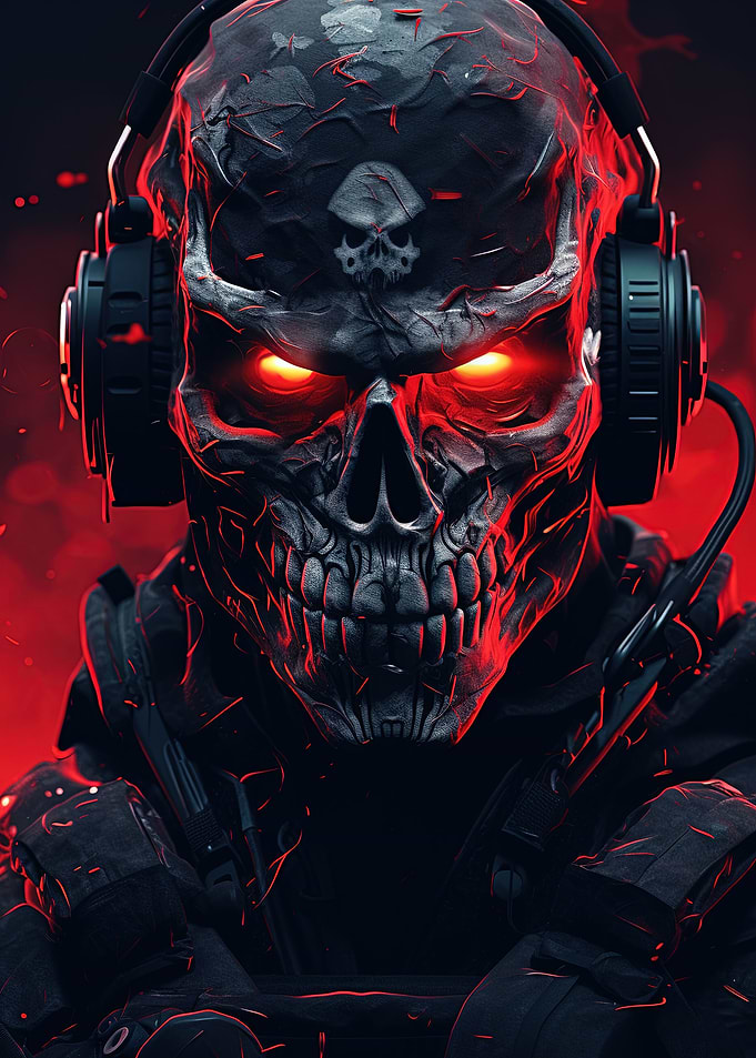 Futuristic Ghost Soldier