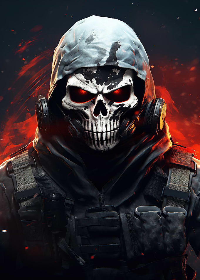 Futuristic Ghost Soldier