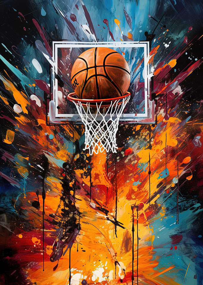 Basketball Pop Graffiti