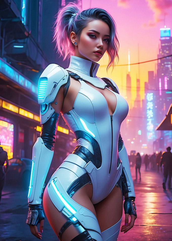 Cyber punk girl
