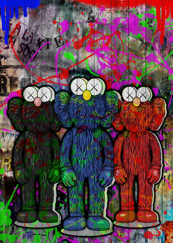 Pop Art Kaws Poster