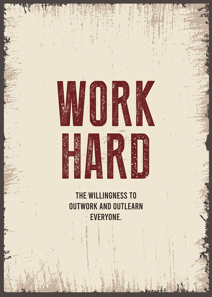 work hard