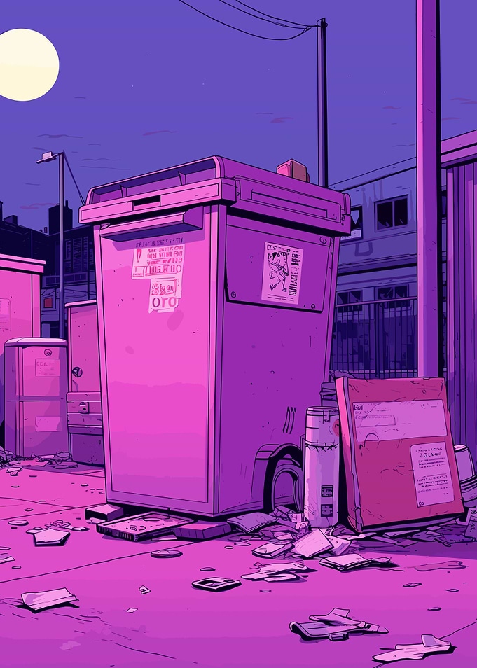 Trash Lofi Pink Retro