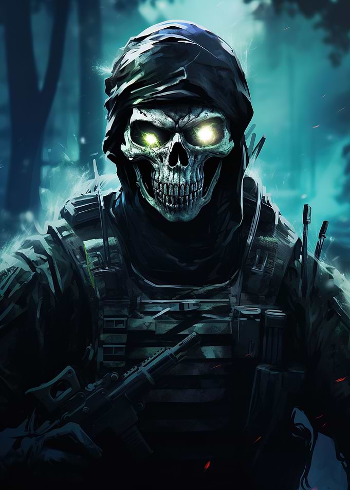 Futuristic Ghost Soldier