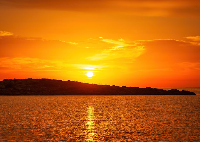 Ibiza sunrise sea ocean